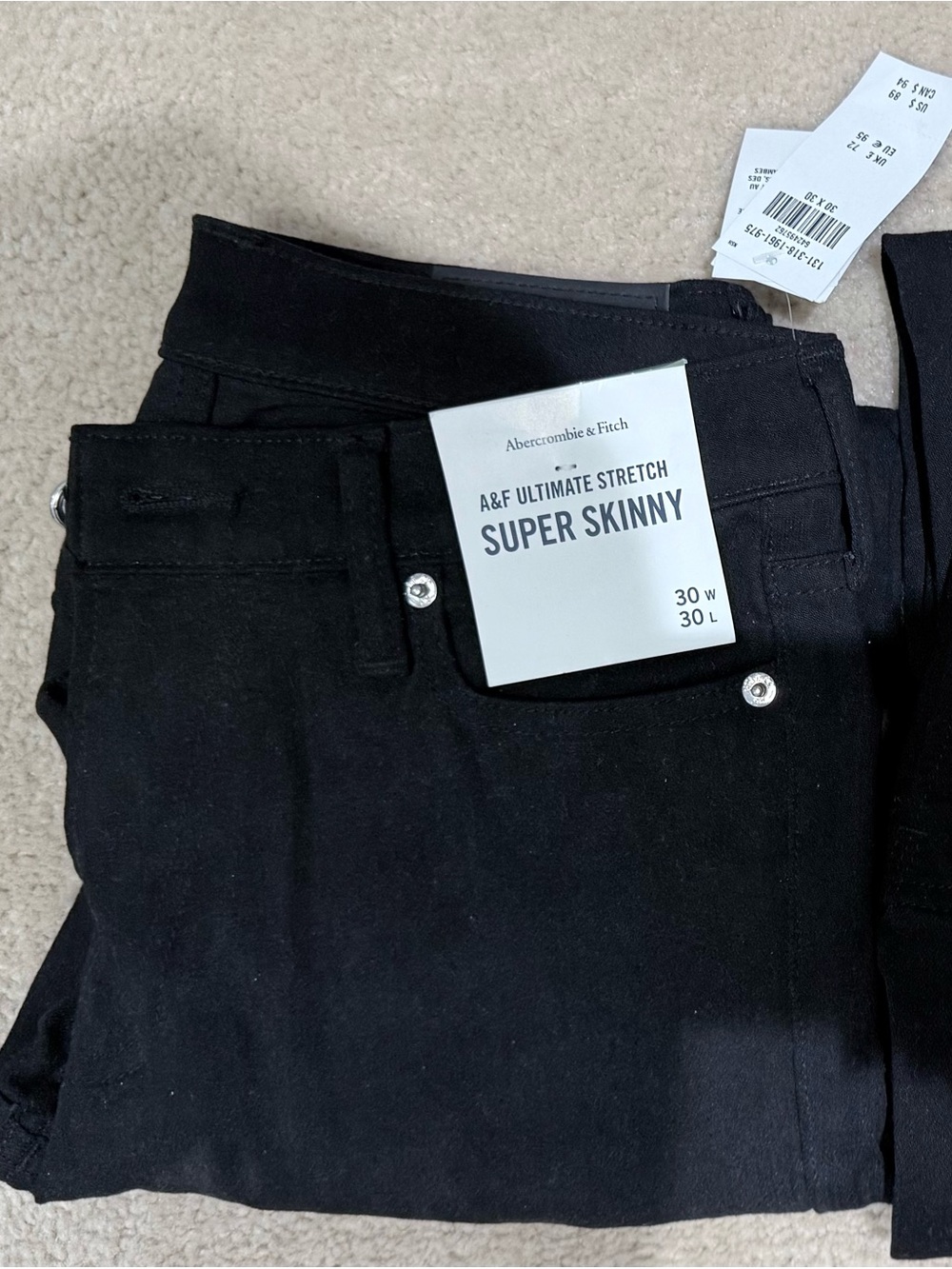 Abercrombie & Fitch Super Skinny Jeans - Black